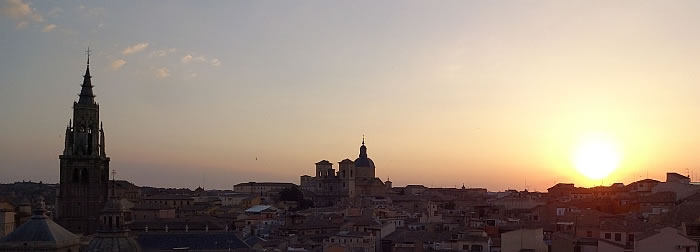Sonnenuntergang, Toledo, Spanien
